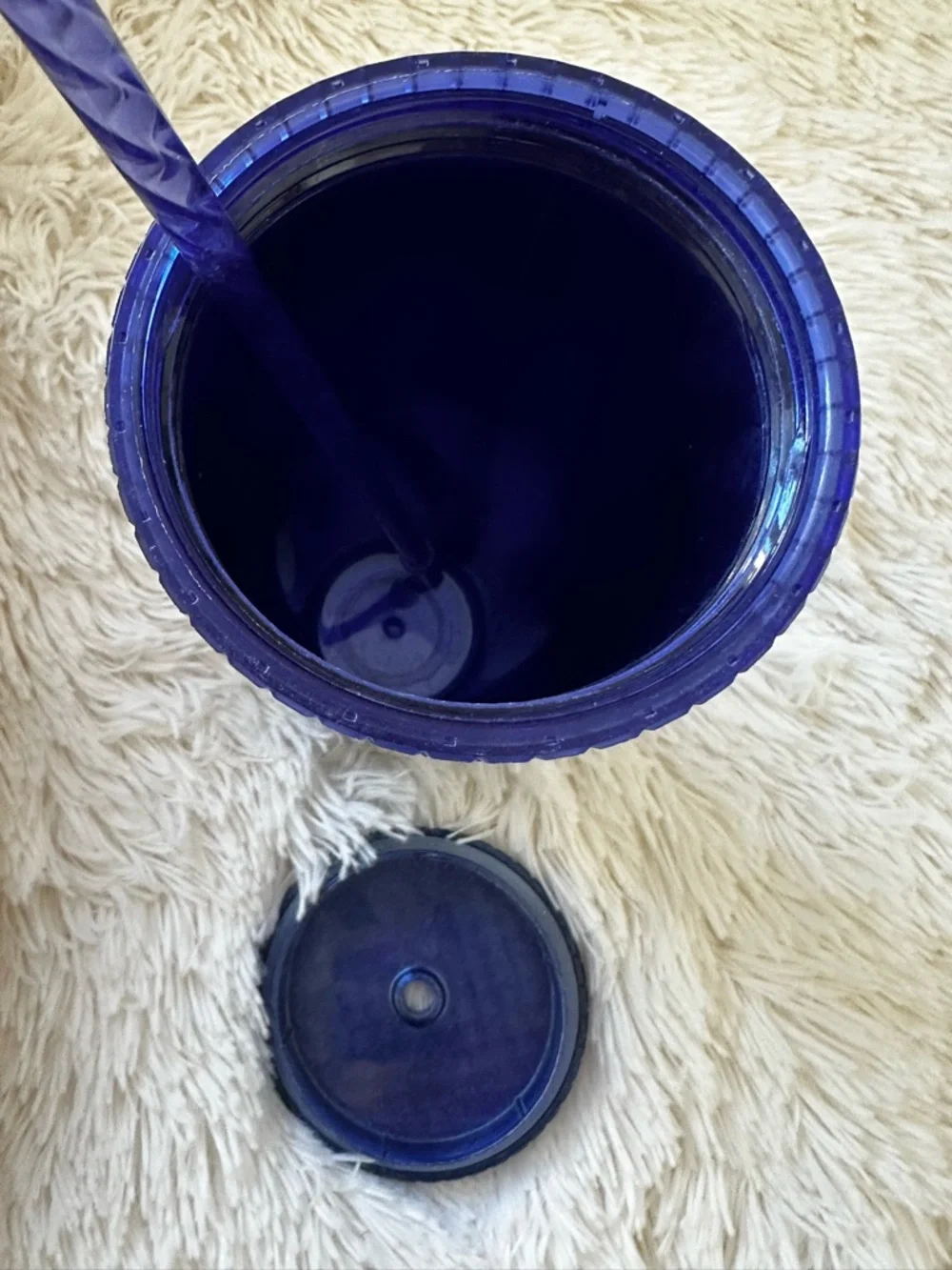 Starbucks 2023 Cobalt Blue Glitter Grid Venti 24oz Cold Cup Tumbler Reusable